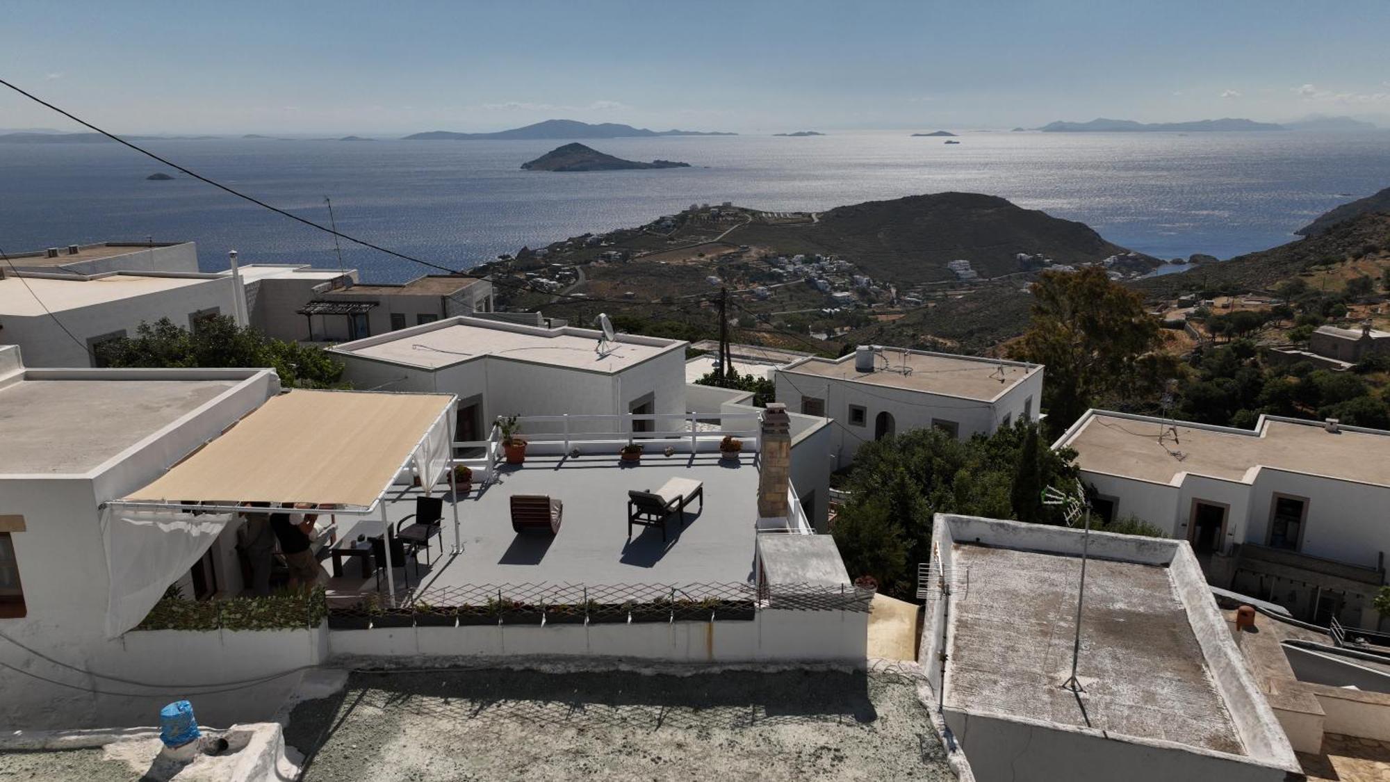 Manos House In Chora Villa Patmos Town Exterior photo