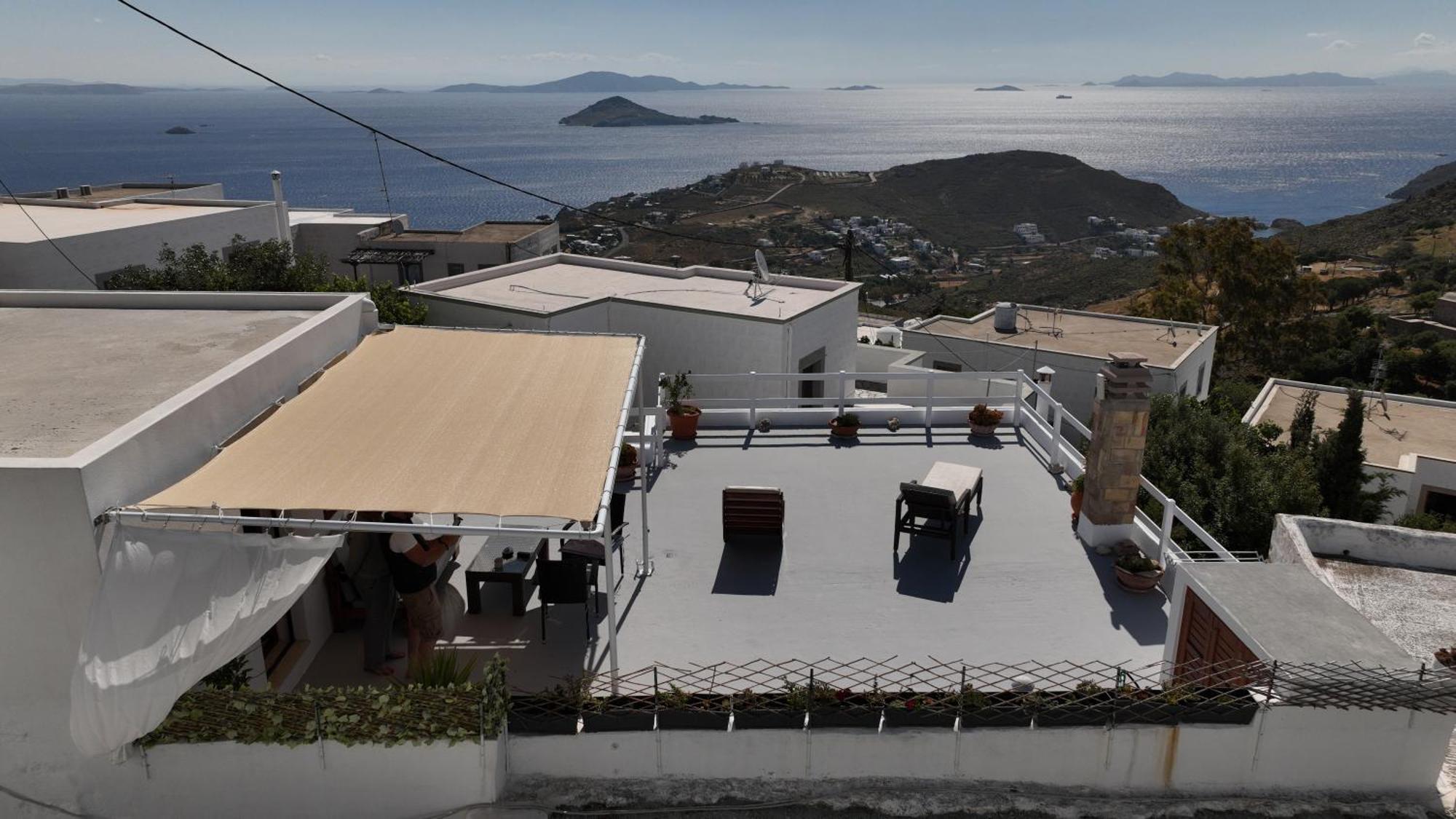 Manos House In Chora Villa Patmos Town Exterior photo